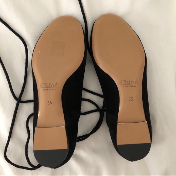{chloe} suede ballet flats - Picture 3 of 3